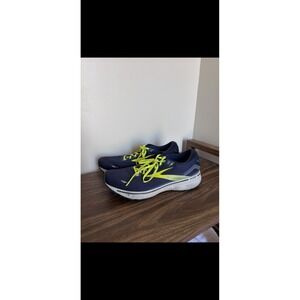 Brooks Ghost 15 Mens Running Shoes Navy Neon Yellow 1103931D429 Size 13 Medium D